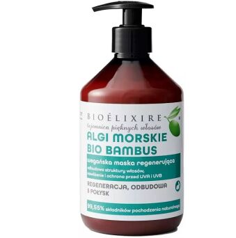 Bioelixire maska regenerująca z algami morskimi i bio bambusem 500 ml