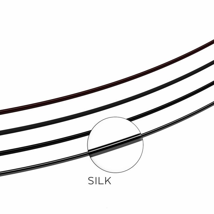 Silk, Black, B, 0.07, 14-15 mm / duża paletka