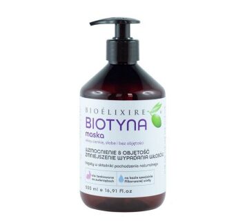 Bioelixire biotyna maska do włosów cienkich, słabych i bez objętości 500ml