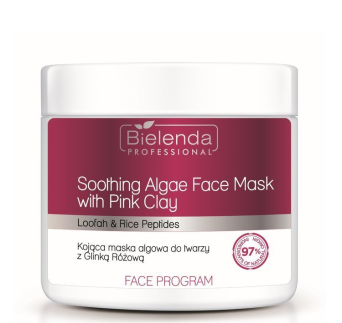 Bielenda Professional Kojąca maska algowa do twarzy z Glinką różową 160 g