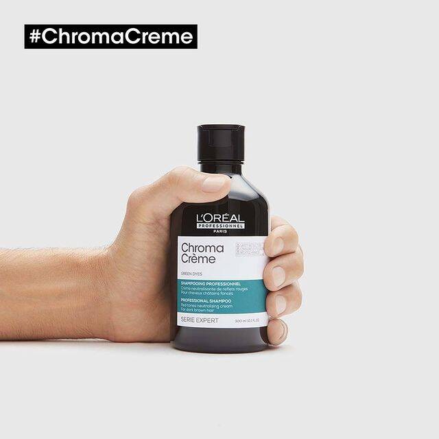 L'Oreal Professionnel Chroma Crème Matte szampon do włosów ciemny brąz i czarnych neutralizujący czerwone refleksy 300 ml