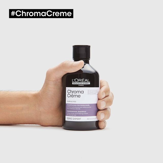 L'Oreal Professionnel Chroma Purple szampon do włosów bardzo jasnych blond i platynowych neutralizujący żółte refleksy 300 ml