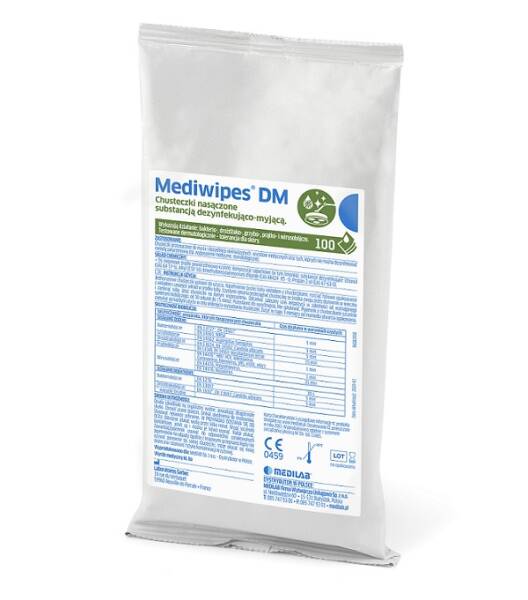 Mediwipes DM chusteczki do dezynfekcji 100 sztuk uzupełnienie
