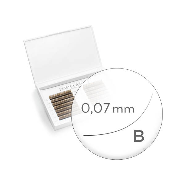 Business Line, Brown, B, 0.07, 4mm, 5mm, 6mm, 7mm/ mała paletka