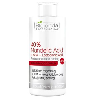 Bielenda Professional 40% Kwas Migdałowy + AHA + Kwas Laktobionowy Profesjonalny peeling, pH 1.6 150 g