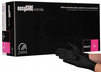 Zarys EasyCare rękawice nitrylowe czarne S 100 szt