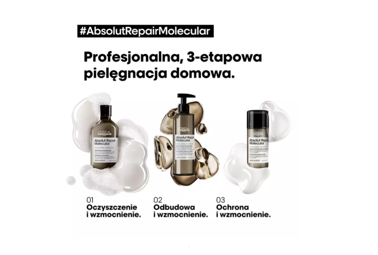 L'Oreal Professionnel Absolut Repair Molecular Regenerujący szampon do włosów zniszczonych 1500ml