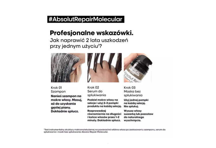 L'Oreal Professionnel Absolut Repair Molecular Regenerujący szampon do włosów zniszczonych 1500ml