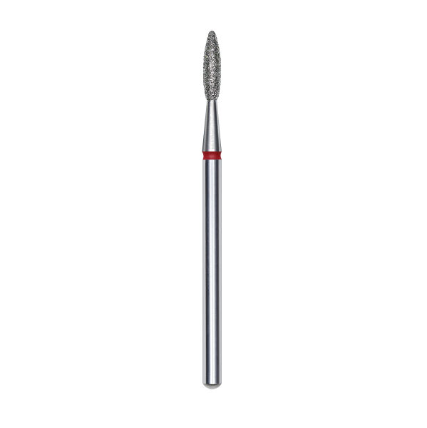 Staleks Frez diamentowy FA10R021/8 płomyk 2,1mm/8 czerwony