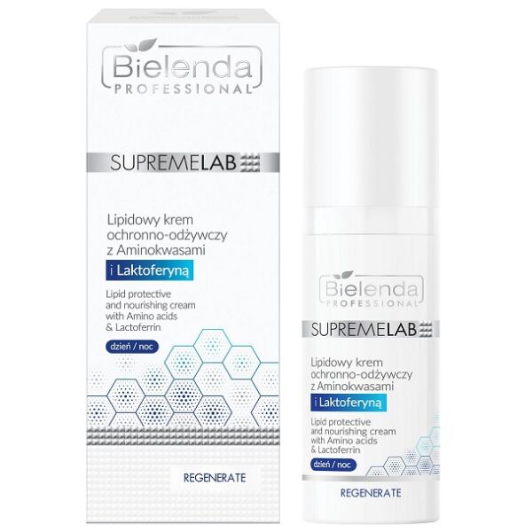 Bielenda Professional SupremeLAB Derm Krem Ochronno-Odżywczy z Aminokwasami i Laktoferyną 50ml