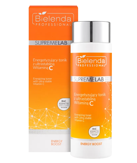 Bielenda Professional Supremelab Energy Boost Energetyzujący tonik z ultra stabilną Witaminą C 200 ml