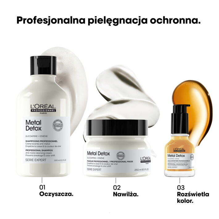 L'oreal Professional Metal Detox Olejek do włosów z termoochroną 50ml