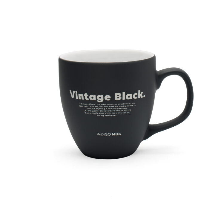 Kubek porcelanowy Vintage Black