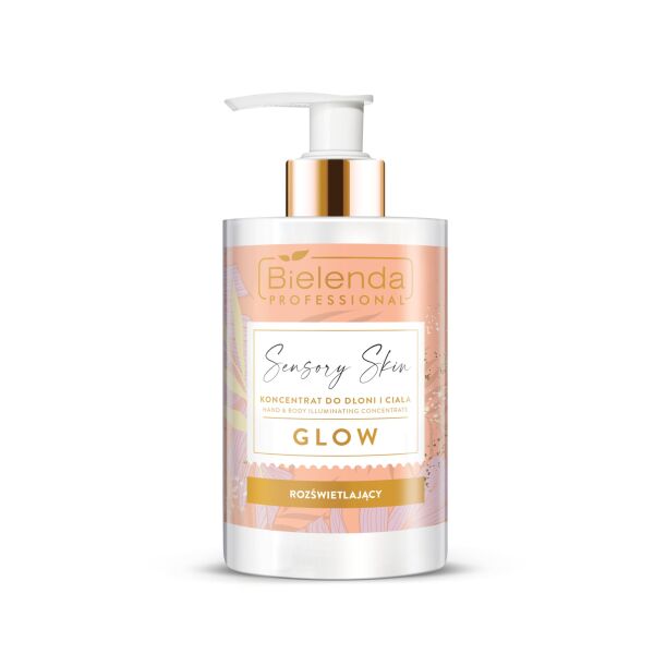 Bielenda Professional Sensory Skin Glow - Rozświetlający Koncentrat do dłoni i ciała 300ml