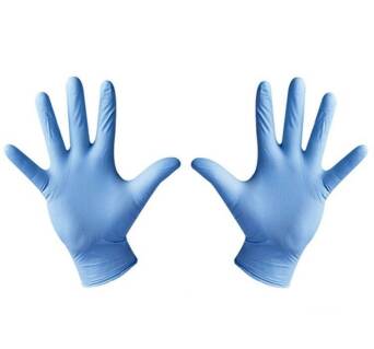Rękawice nitrylowe różne kolory  rozmiar L 10 szt 