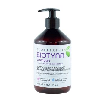 Bioelixire biotyna szampon do włosów cienkich, słabych i bez objętości 500 ml