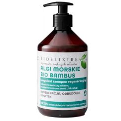 Bioelixire Wegański szampon regenerujący z algami morskimi i bio bambusem 500 ml