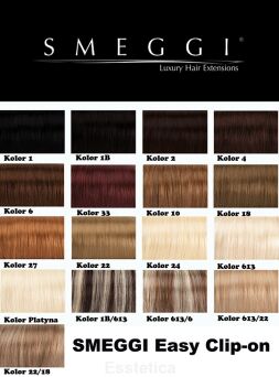 Smeggi zestaw Clip-on color # 1B