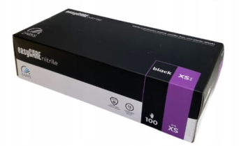 Zarys EasyCare rękawice nitrylowe czarne XS 100 szt