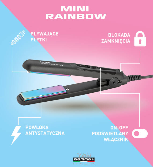 Gamma Piu+ Mini Prostownica Rainbow