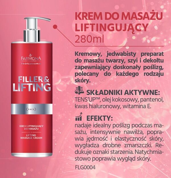 Farmona Professional Filler&Lifting Krem liftingujący do masażu 280ml