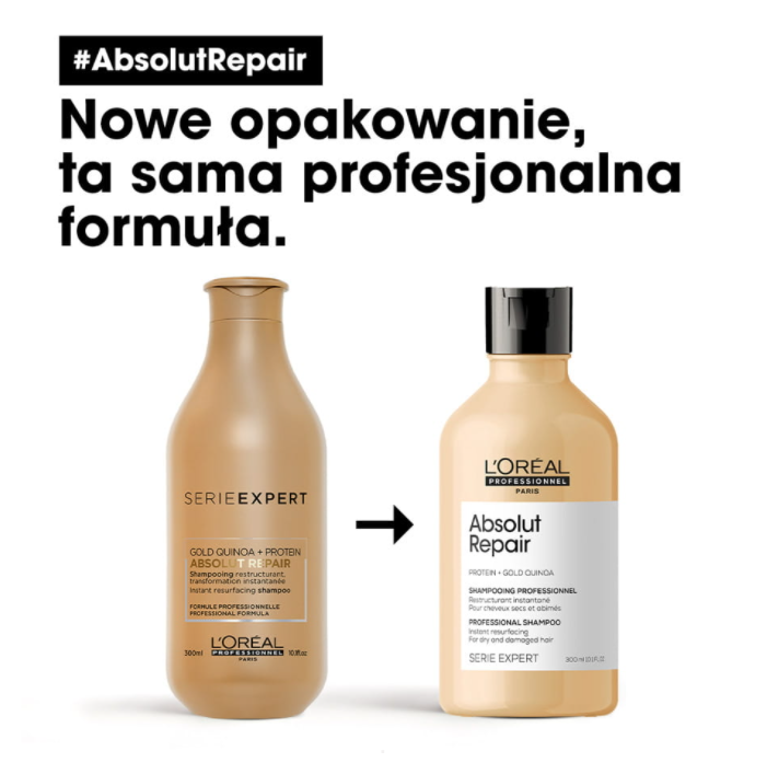 L'Oreal Professionnel Serie Expert Absolut Repair Gold Quinoa + protein szampon 300 ml