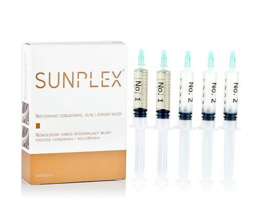 Sunplex zabieg regenerujący włosy 5 x 5 ml